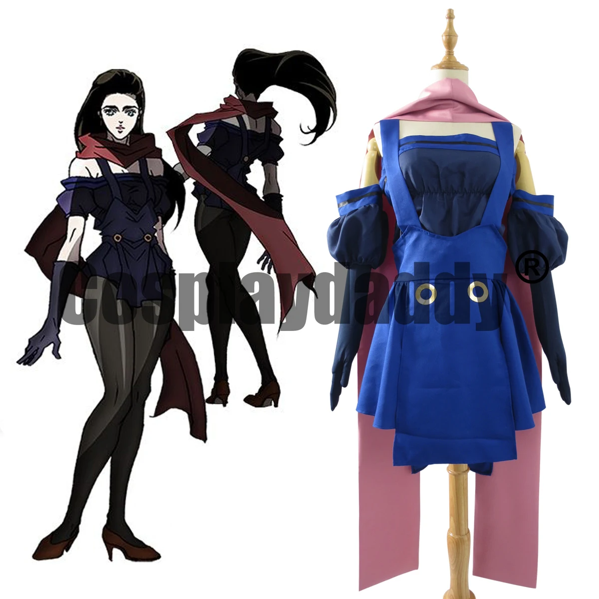 Disfraz de Anime de JJBA Lisa Elizabeth Joestar, traje de Cosplay, en STOCK