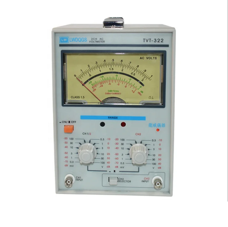 

TVT-322 Dual Channel Milivoltmeter Double Needle Millivoltmeter New Design High Quality Pointer Voltage Measuring Instruments