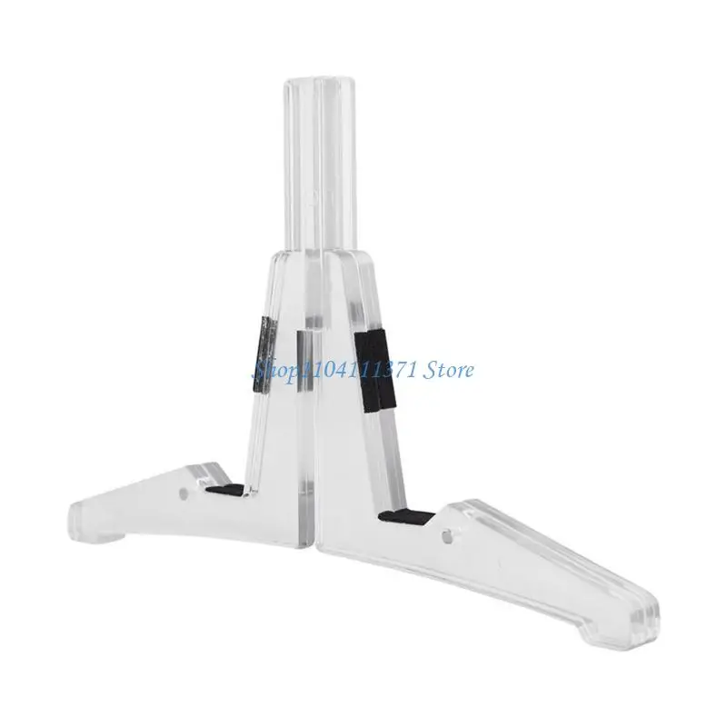 P9FC Portable Clarinet Stand Holder Detachable 4-Leg Support Stand Lightweight Flute Bracket Wind Instrument Accessories