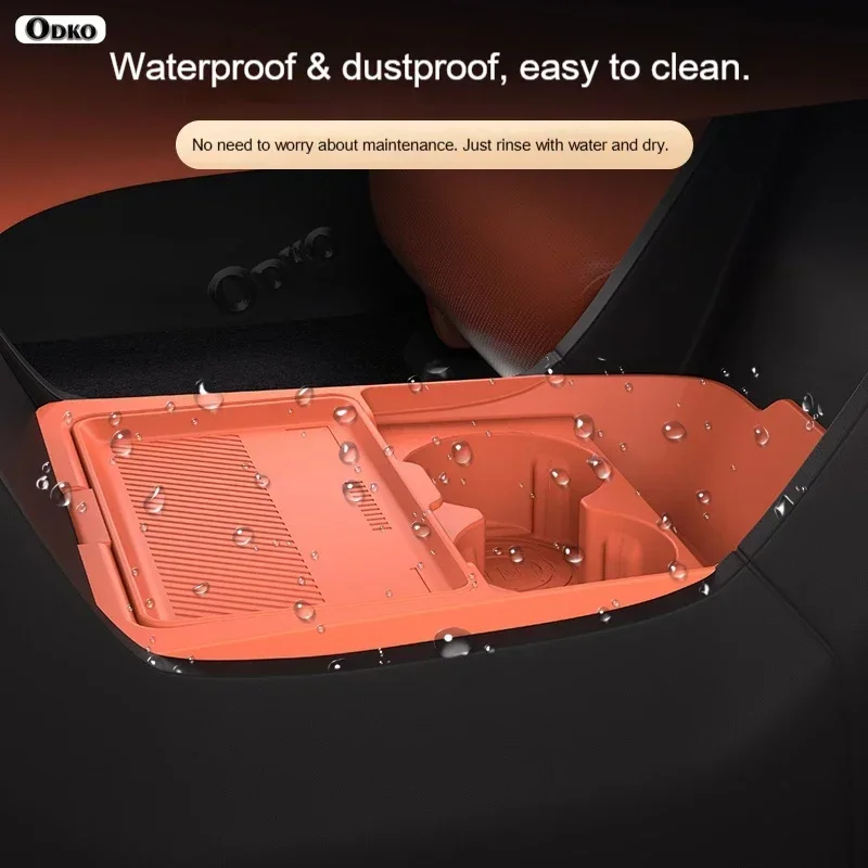 Silicone Storage Box 2026 FOR Zeekr 7X  Center Console Modification Anti-slip Pad Accessories Organizer Decoration