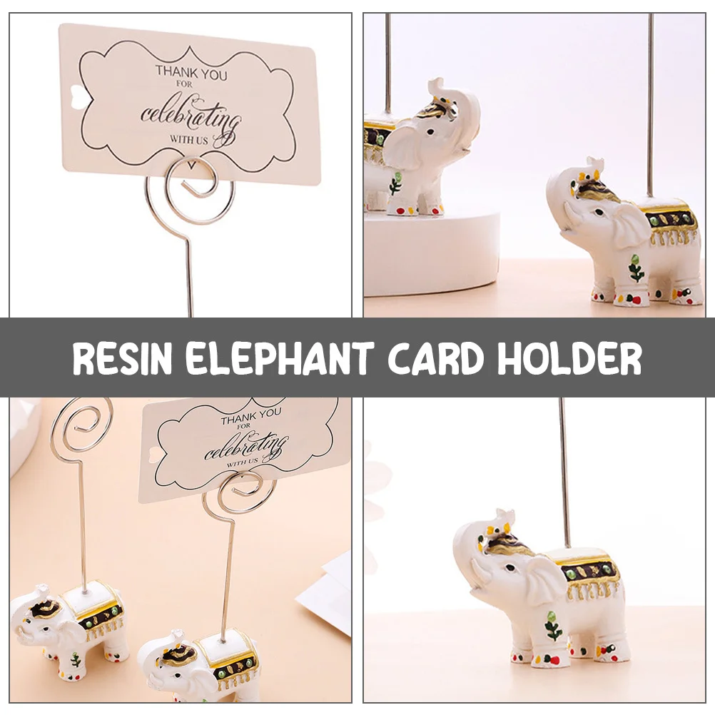 

2Pcs Small Clips Premium Resin Desktop Memo Holder for Photos Notes Multipurpose Message Clip Display Stand