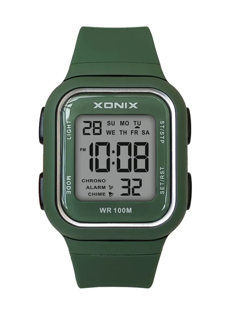 

XONIX Многофункциональные водонепроницаемые светящиеся электронные часы 100 м для девочек, студентов, спортивный будильник, часы для плавания, темперамент, BBG