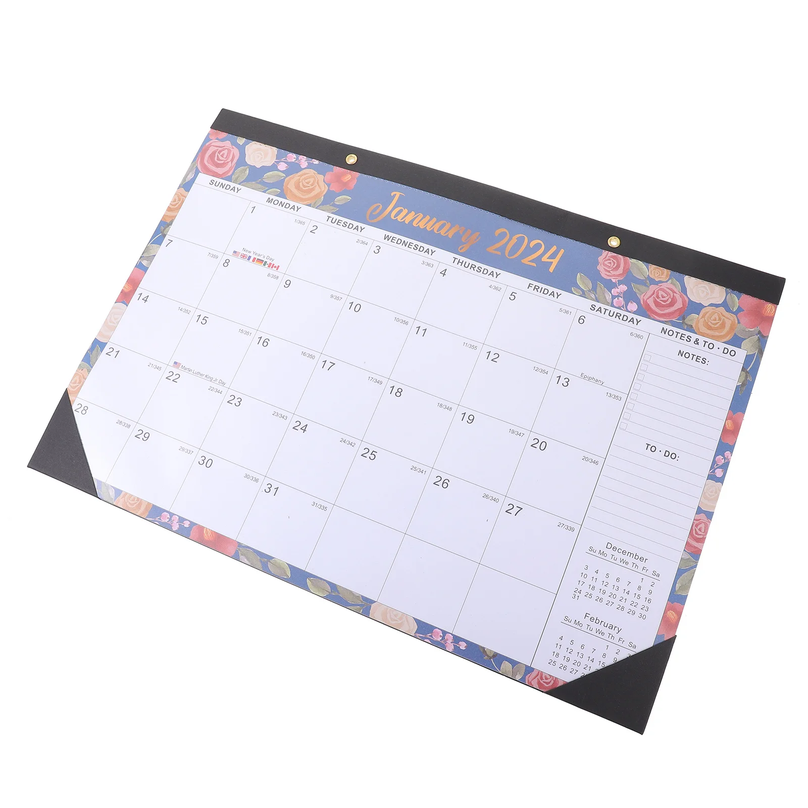 

1pc Wall 2024 Hanging Schedule Calendar Multi-Functional English Note-Taking Calendar For Home Office Use Indoor Planning
