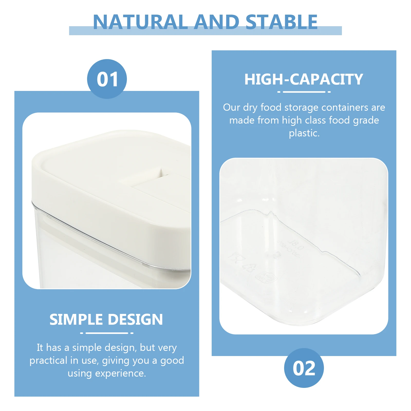 

Sealed Storage Box Cereal Case Food Kitchen Containers for Canisters Rack Airtight