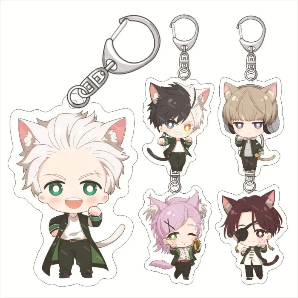 Anime Peripheral WIND BREAKER Acrylic Key Chain Big Stand Brand Sakura-harusugita Keitaro 5cm Acrylic Decoration Key Ring Gift