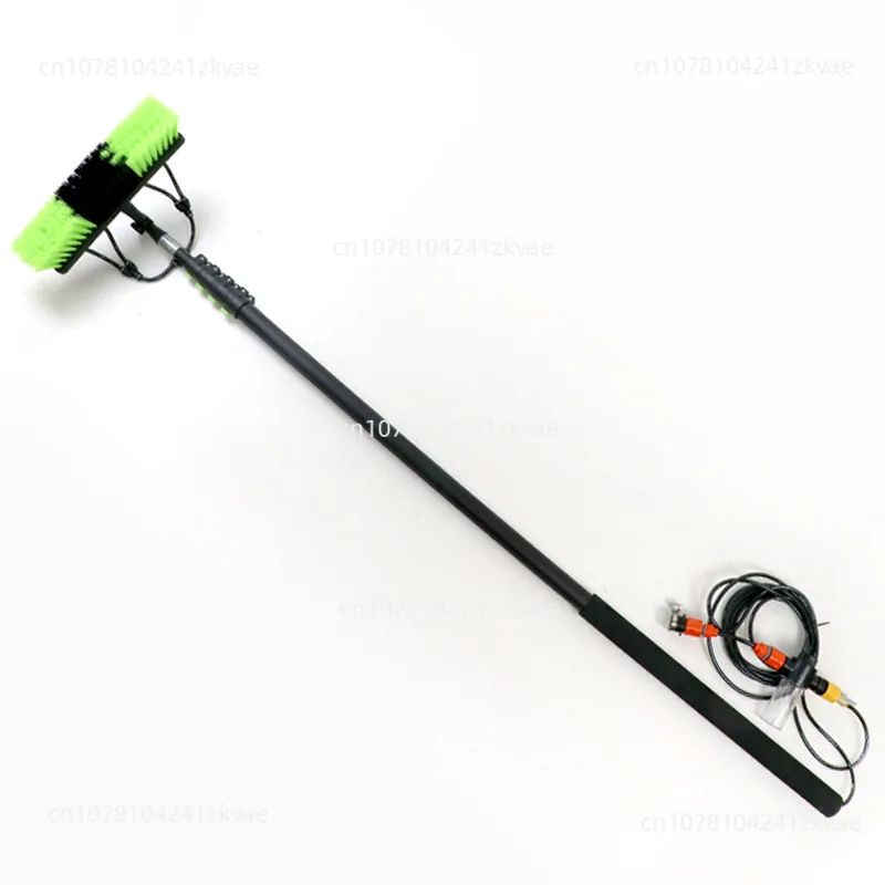 Water Fed Telescopic Pole Cleaning Brush, 3.6M Extendable Handle for Window Wall Solar Panel