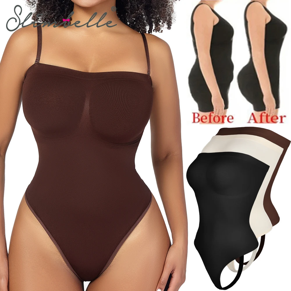 

Women's Strapless Bodysuits Tummy Control Shapewear Thong Slimming Compression Body Shaper Waist Trainer Sexy Butt Lifter Corset