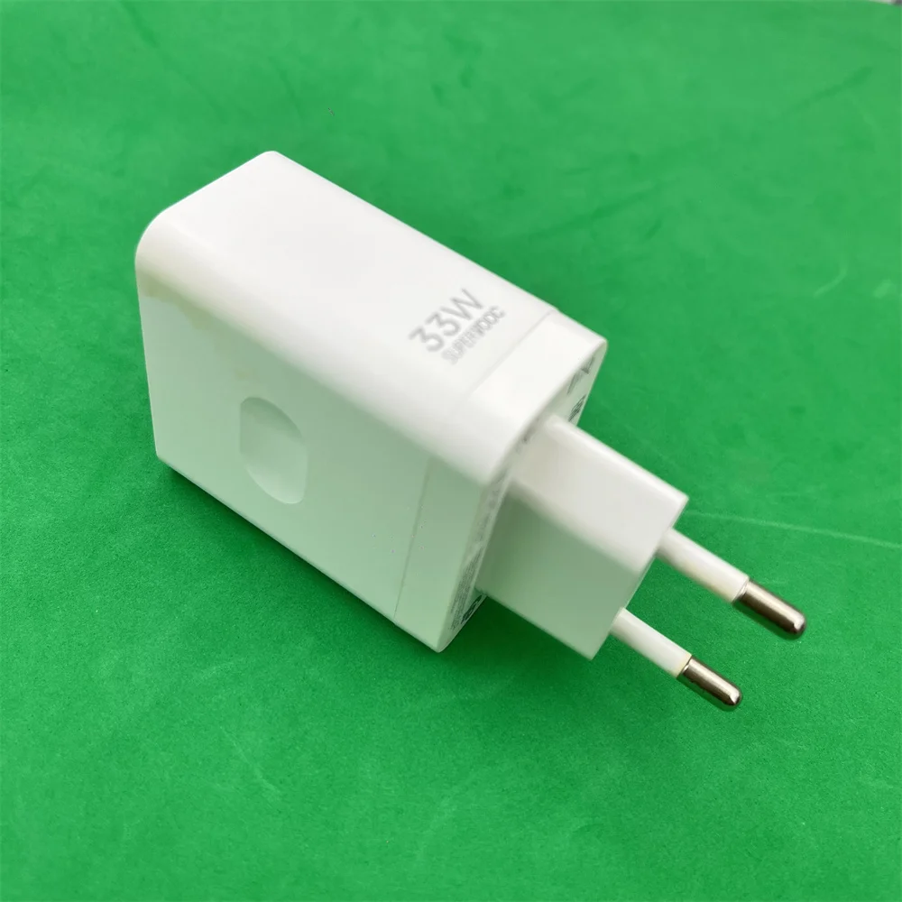 OPPO 33W SuperVOOC EU Charger Fast Wall Charging Power Adapter USB C Cable For OPPO Find N2 N3 A58 A76 A77 A78 A96 A97 Reno7 SE