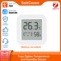 Tuya Zigbee Temperature Humidity Sensor Mini Screen Thermometer For Smart Home Automation Work with Smart Life Google Home Alexa