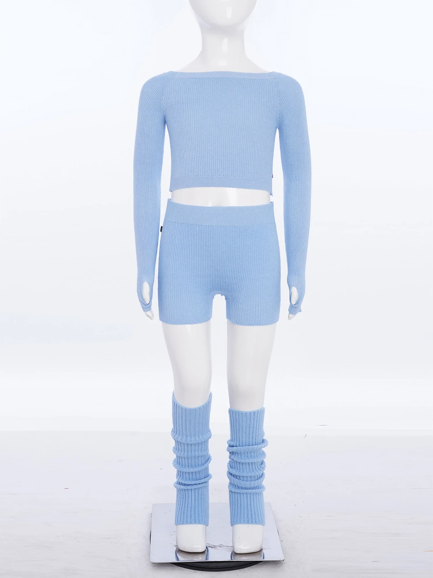 في سن المراهقة الأطفال الخريف الشتاء الباليه ممارسة الاحماء زي الجمباز البلوفرات طويلة الأكمام المحاصيل مع السراويل + تدفئة الساق