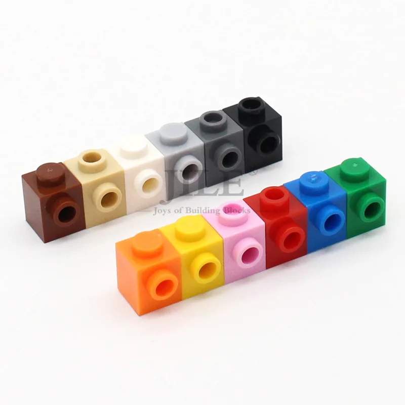 110pcs Moc Brick Modified 1x1 with Stud on Side 87087 DIY Basics Building Blocks Classic Compatible Assembles Particles Toys