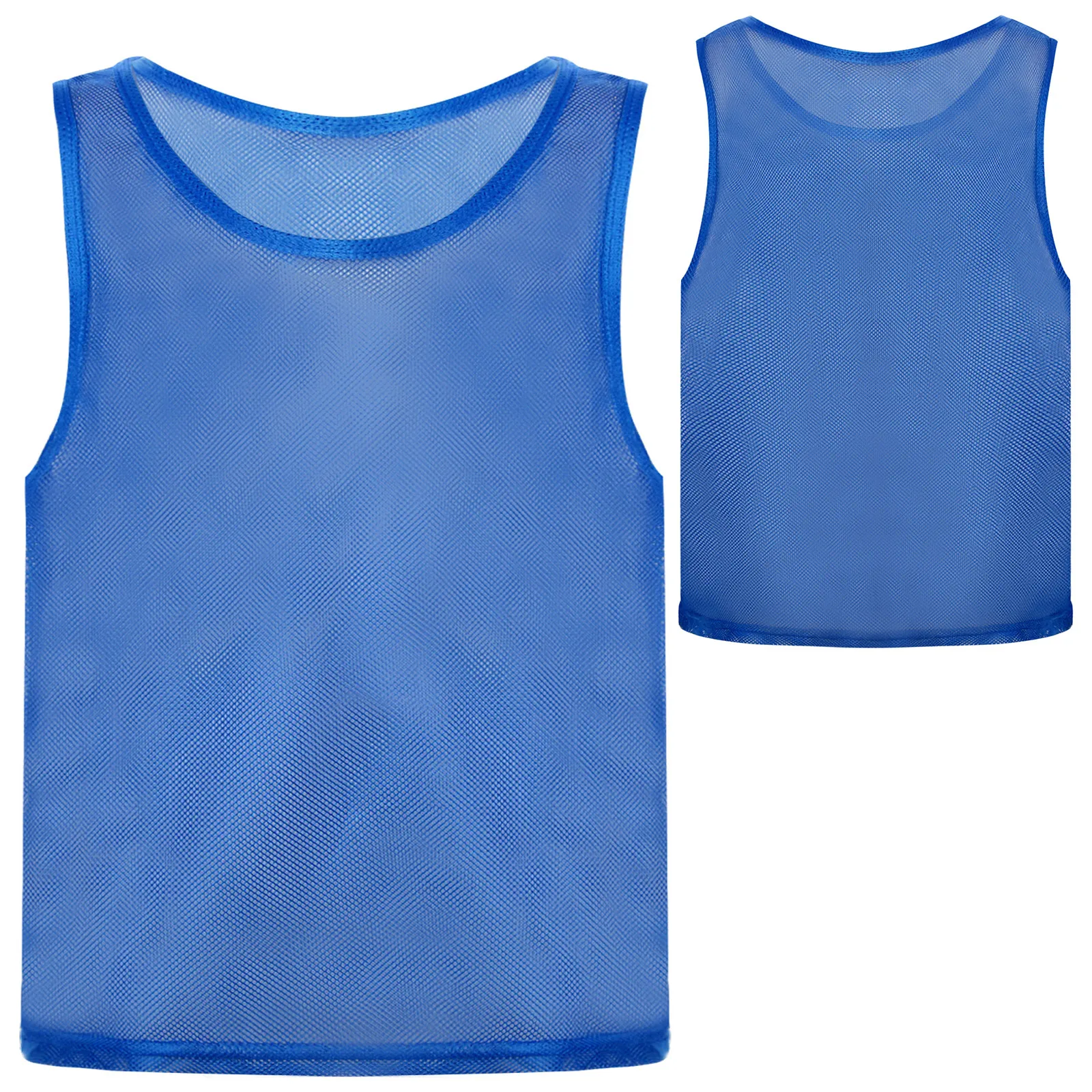 

Unisex Kids Running Training Exercise Vest Hollow Out Mesh Tank Top Sleeveless Vest Boy Girl Basketball Football Team Sportswear