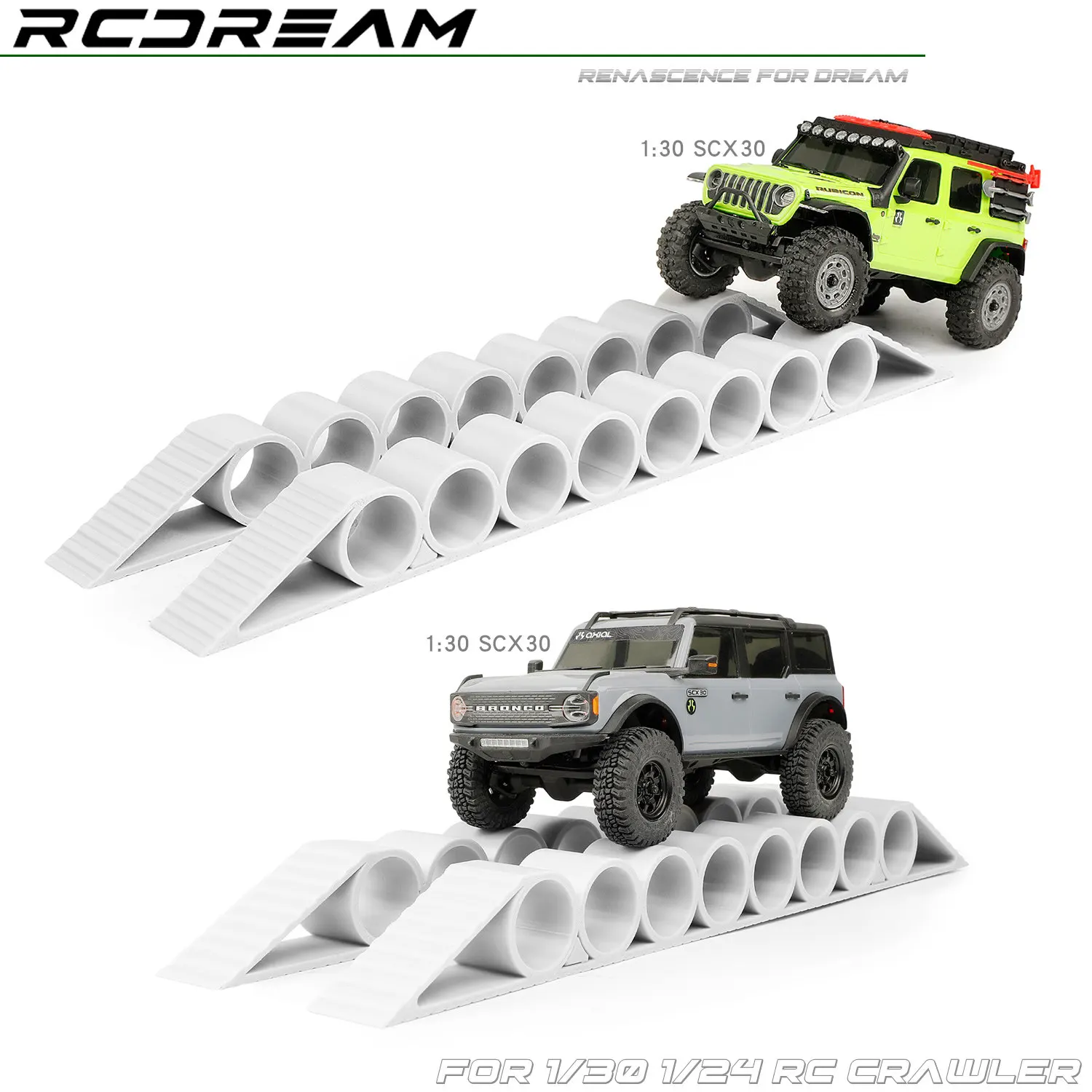 Rcdream 1/30 1/24 Bridge Tunnel Road Barrier Off-road Track Adjustable For Axial Scx30 Scx24 Fmc Fcx24m