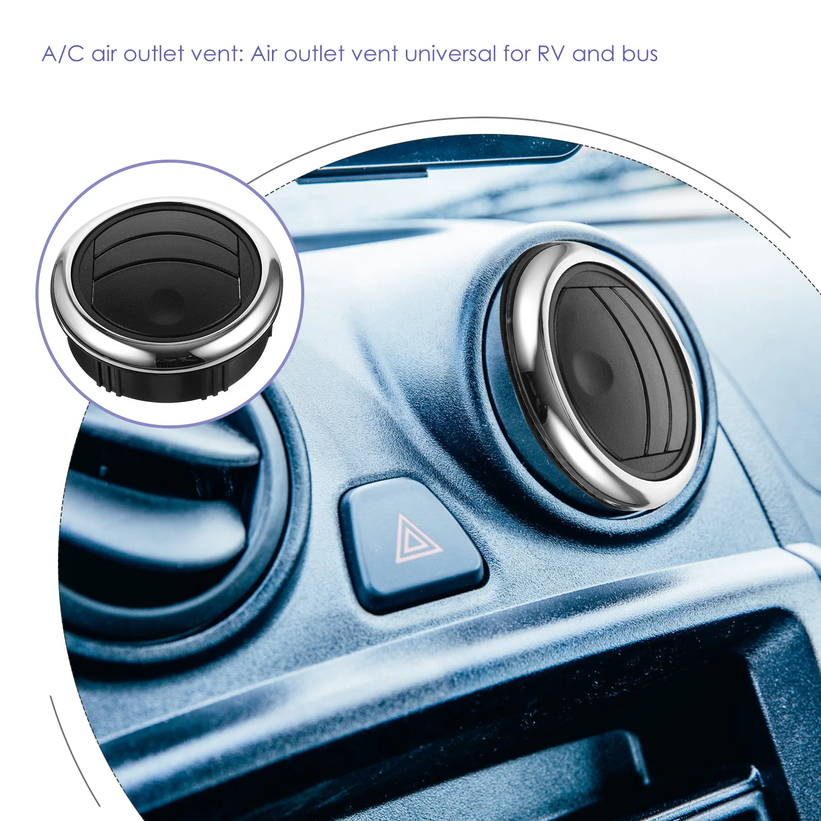 JECOMPRIS Electric Car Air Conditioning Vent Outlet for Bus System