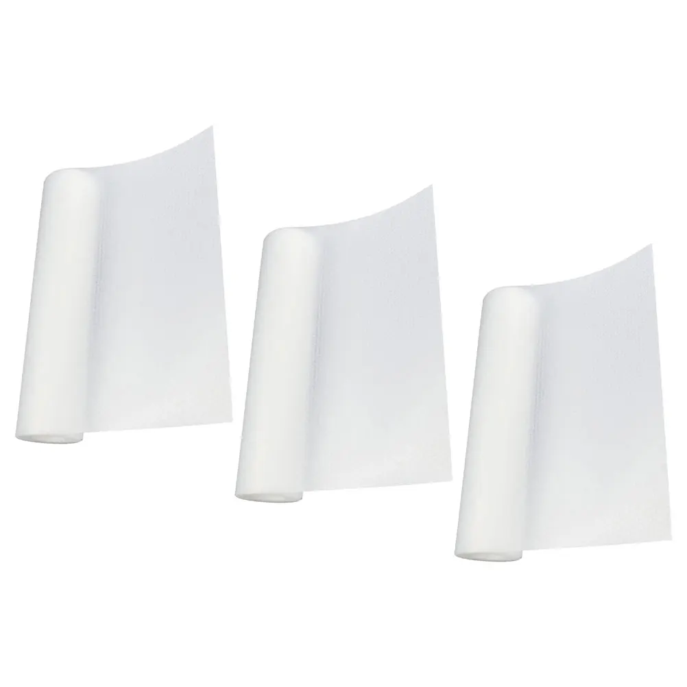 

3 Rolls Eva Cabinet Liner Clear Anti-Skid Shelf Drawer Mat Kitchen Refrigerator Mat Waterproof Moisture-Proof Protective Pad