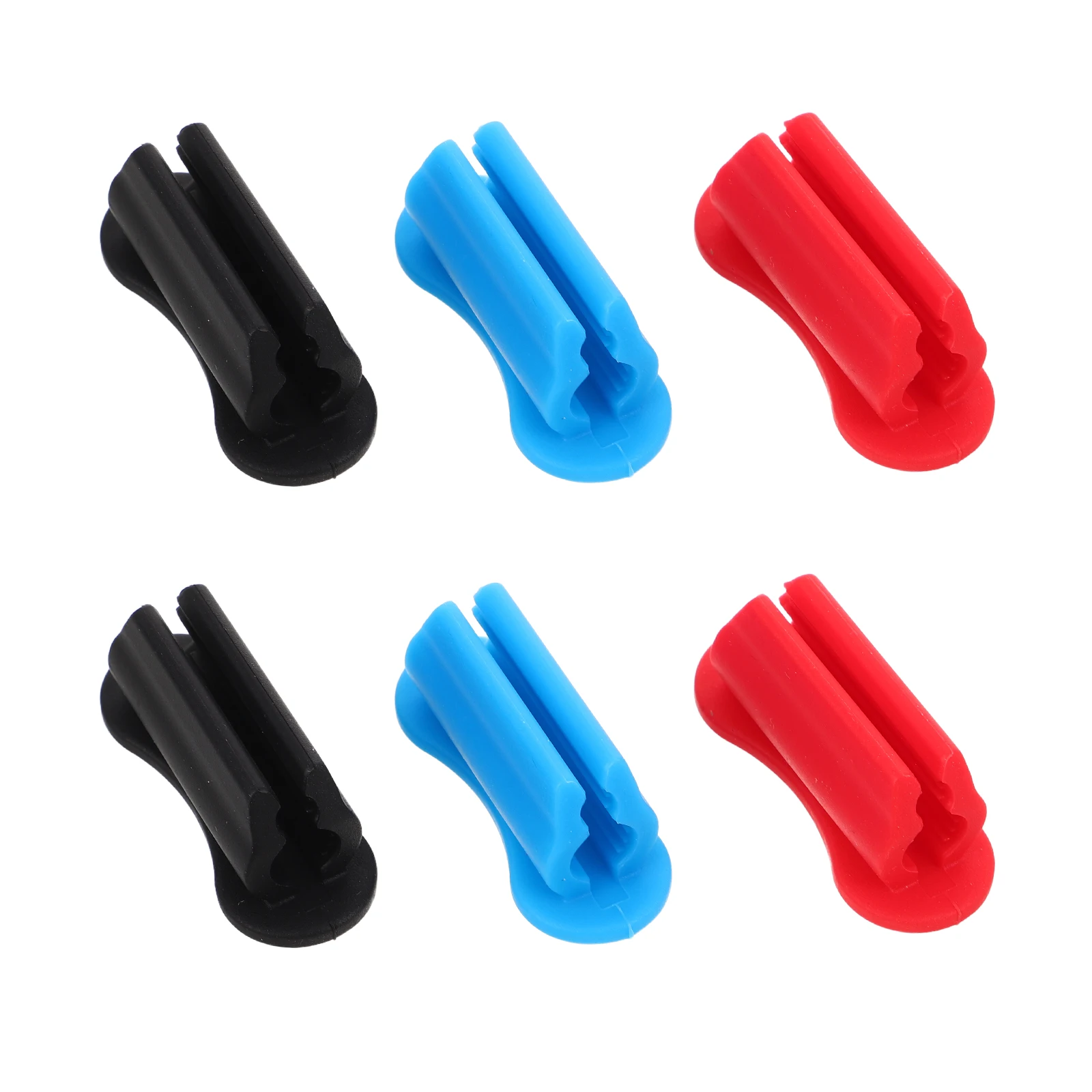 6 قطعة حامل قلم سيليكون منظم قلم رصاص مرن للمكتب الفصول الدراسية مكتب جدار لاصق علامة كليب تخزين سطح المكتب #2