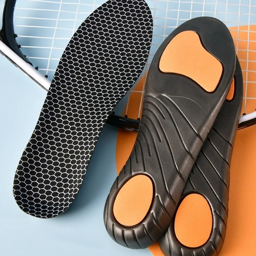 Anti-odor Arch Support Insoles Trim to Fit Shock Absorbing Sports Shoe Insoles Layered Cushioning Sweat Absorbing