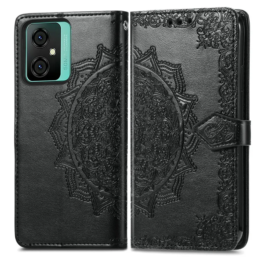 Oscal C70 C60 C30 Pro Flip Case Leather Mandala Book Funda for Blackview Oscal C80 Case Phone Oscal C20 80 C 70 60 30 20 Cover