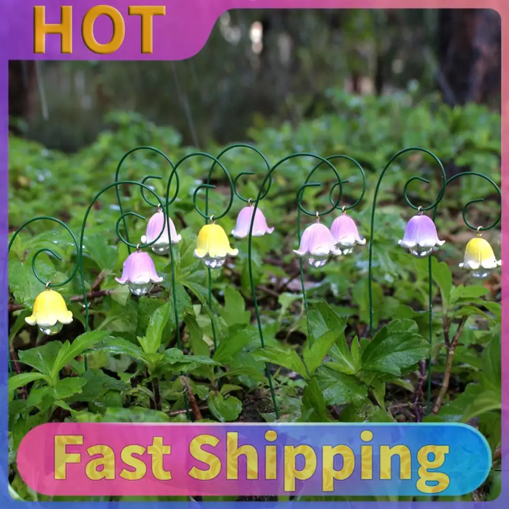 Flower Pick Stand Artificial Flowers Garden Decor No Fade Resin Plant Porch Decor for Home Kitchen Bedroom Festival Wedding