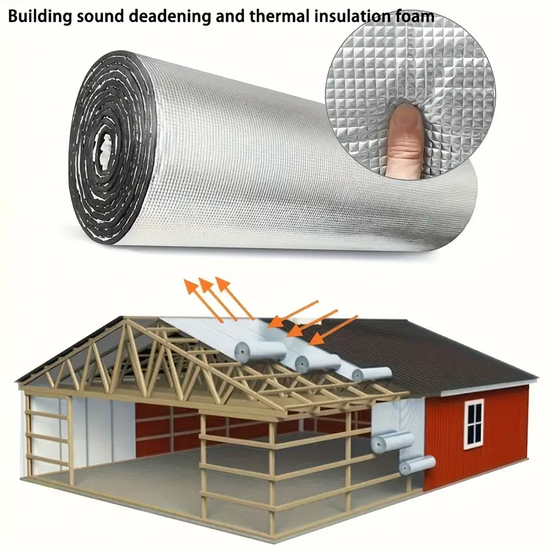 5/10mm Automotive Vibration Dampening Foam Heat Insulation Soundproof Mat Durable Shock Absorbing Underlay for Car Interior