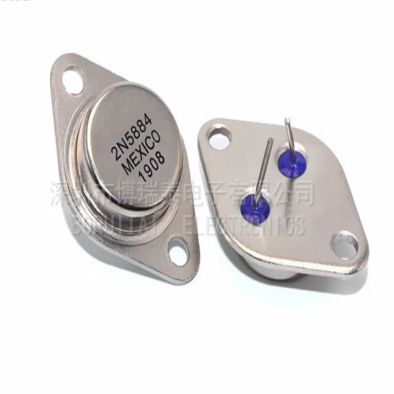 2PCS/LOT 2N5885 60V25A  2N5884 80V25A TO-3 Power Triode Inverter General Purpose