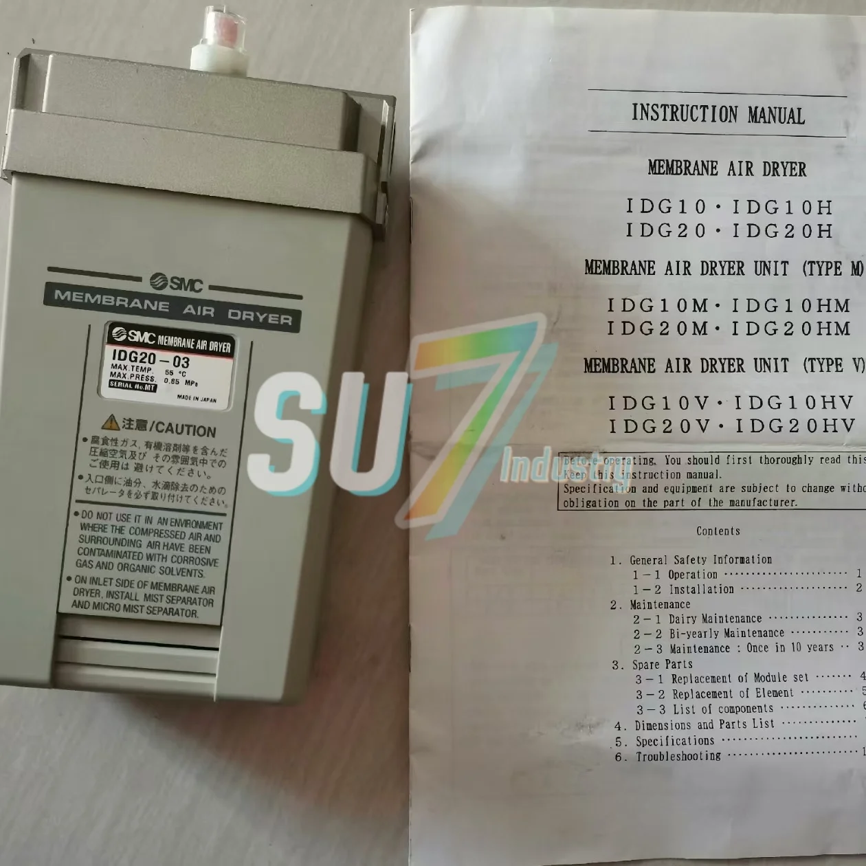 IDG20-03 창고에 있는 새로운 폴리머 멤브레인 건조기