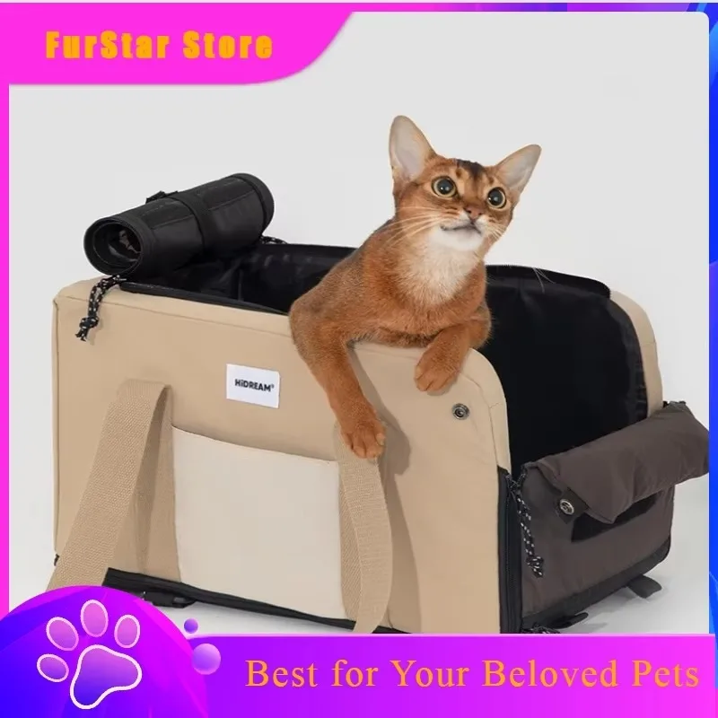 FurStarDog Kennel Central ControlTravel Pet Car Cushion Soft Pet Bed Tent Removable Cushion Car Outdoor Dog Safety Seat Ride Sof