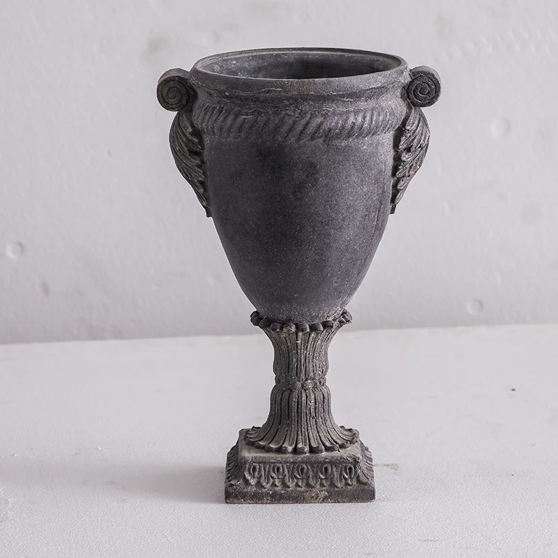 European Vase Premium Feeling Flower Arrangement Flower Vessel Simple Home Accessories Ornament Retro Style