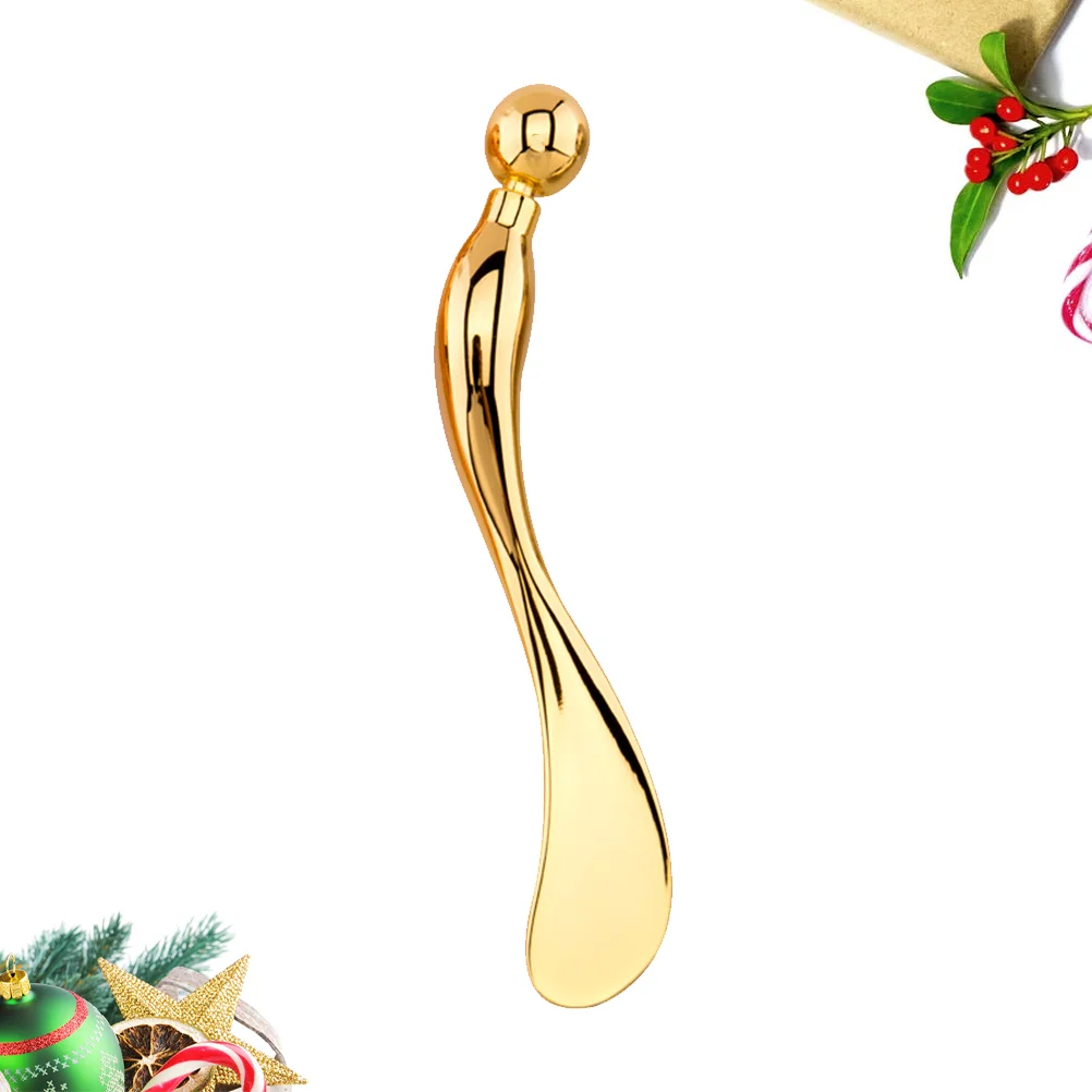 

Design Zinc Alloy Eye Cream Spoon Eye Fatigue Relief Massage Treatments Beauty Tool (Golden) eye spoon