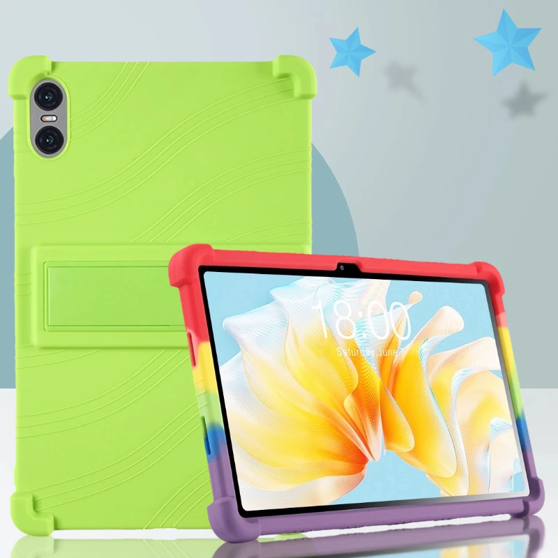 Soft Silicone Case for Teclast T40 M40 P30 Air Pro Plus T45 M50 Pro HD T40S P25T P26T Adjustable Multi-angles Stand Cover Funda