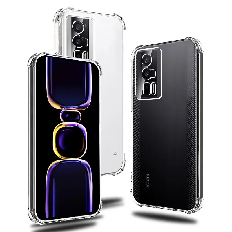 Airbag Light Case for Xiaomi Poco F5 PocoF5 Pro F5Pro PocoF5Pro 5G Transparent 360 Full Protect Phone Cover Housing Shell Coque