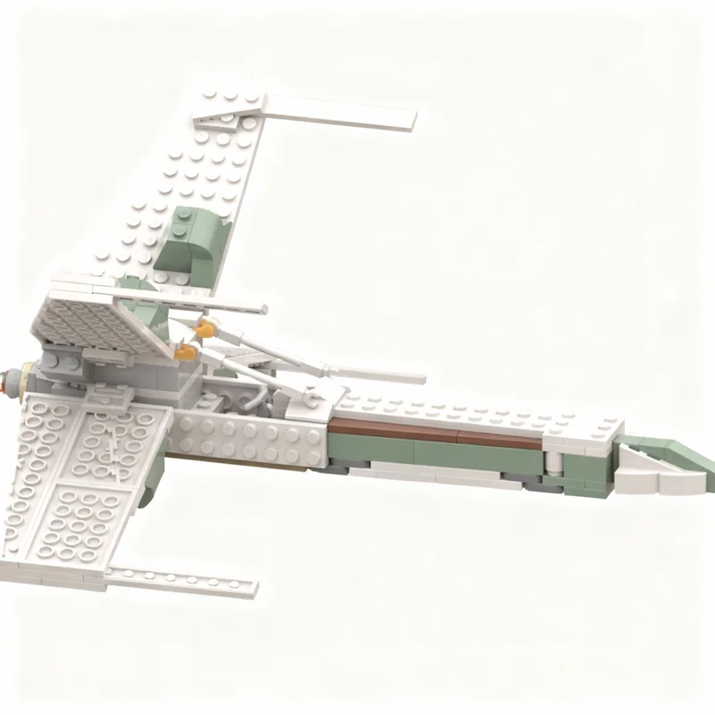 224 stuks MOC Star Battle Elf X Wing Model Bouwstenen Speelgoed Architectuur DIY Idee Creatieve Kerstcadeaus Educatief Bouwsteen
