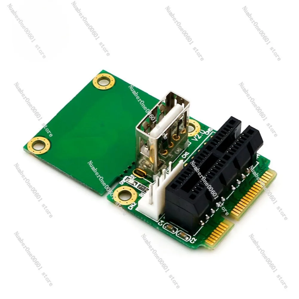 

Suitable for Mini PCI-E To PCI-E 1X Adapter Card and PCI-E 1X To Small 4Pin USB2.0 Converter