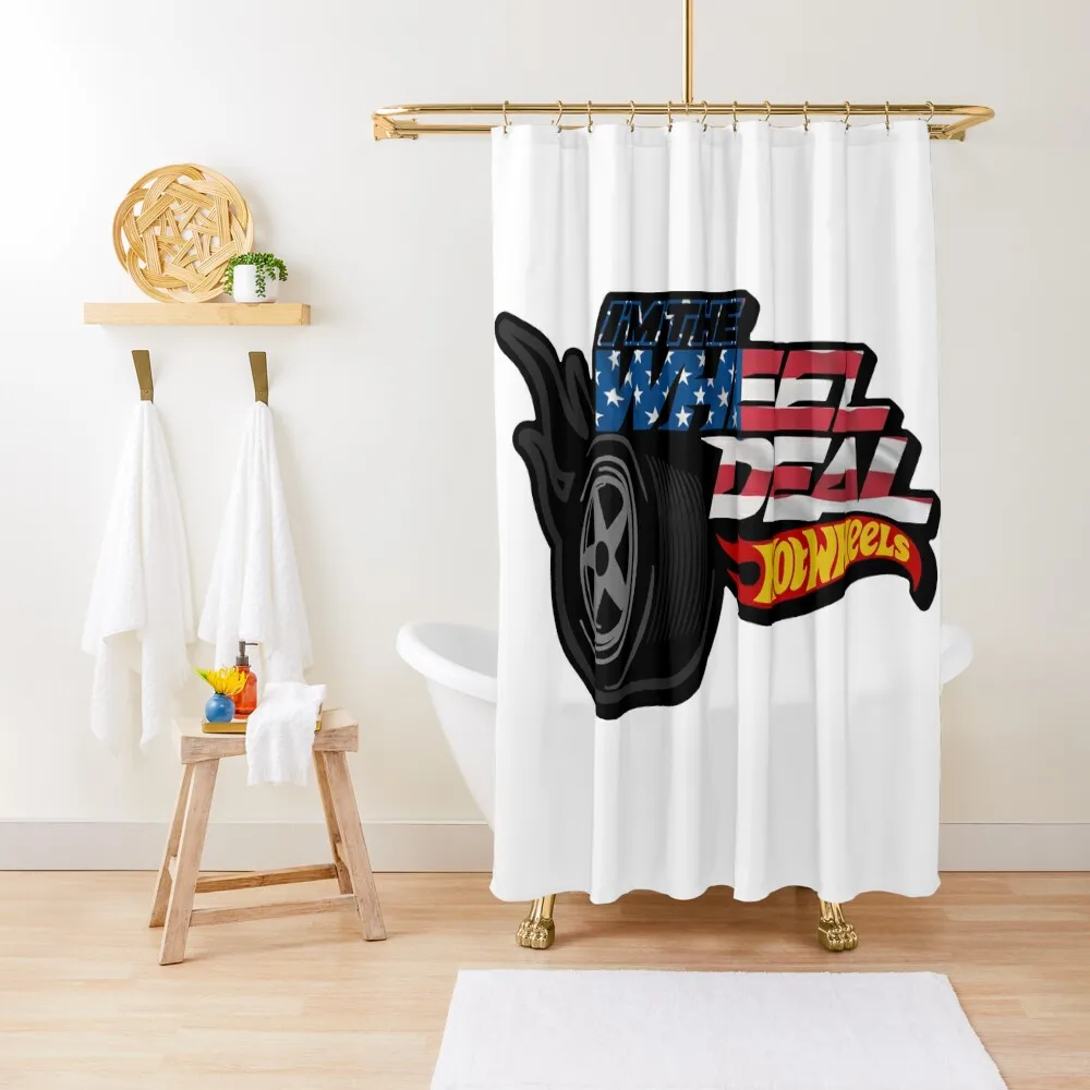 

I'm the wheel deal Hotwheels Shower Curtain Bathroom Fabric Window Shower Set Accessories For Shower And Services Curtain