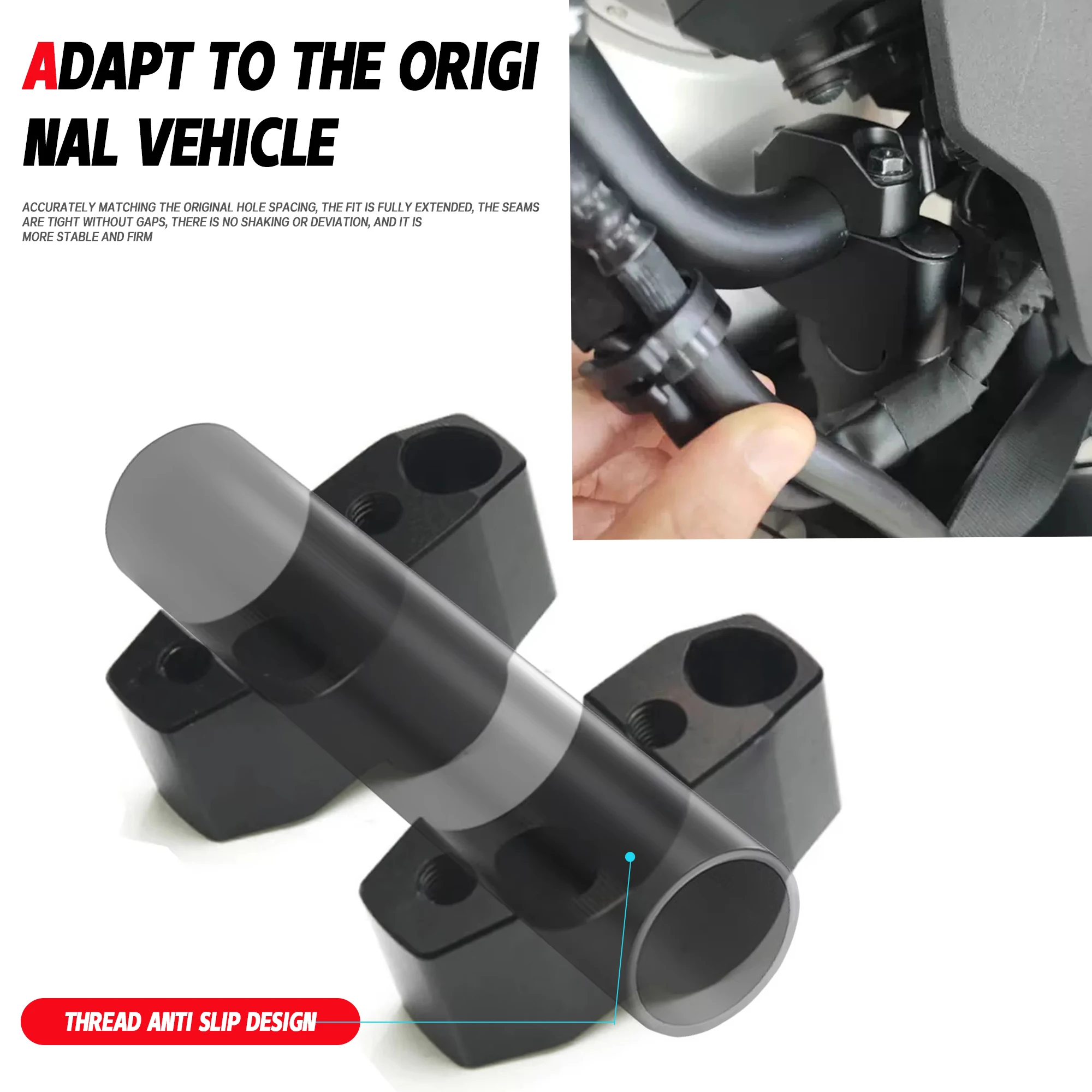 For Honda Rebel CMX 1100 CMX500 Handlebar Extend Adapter Motorcycle Rebel 1100 Handle Clamp Riser Handlebar Height Increase Clam
