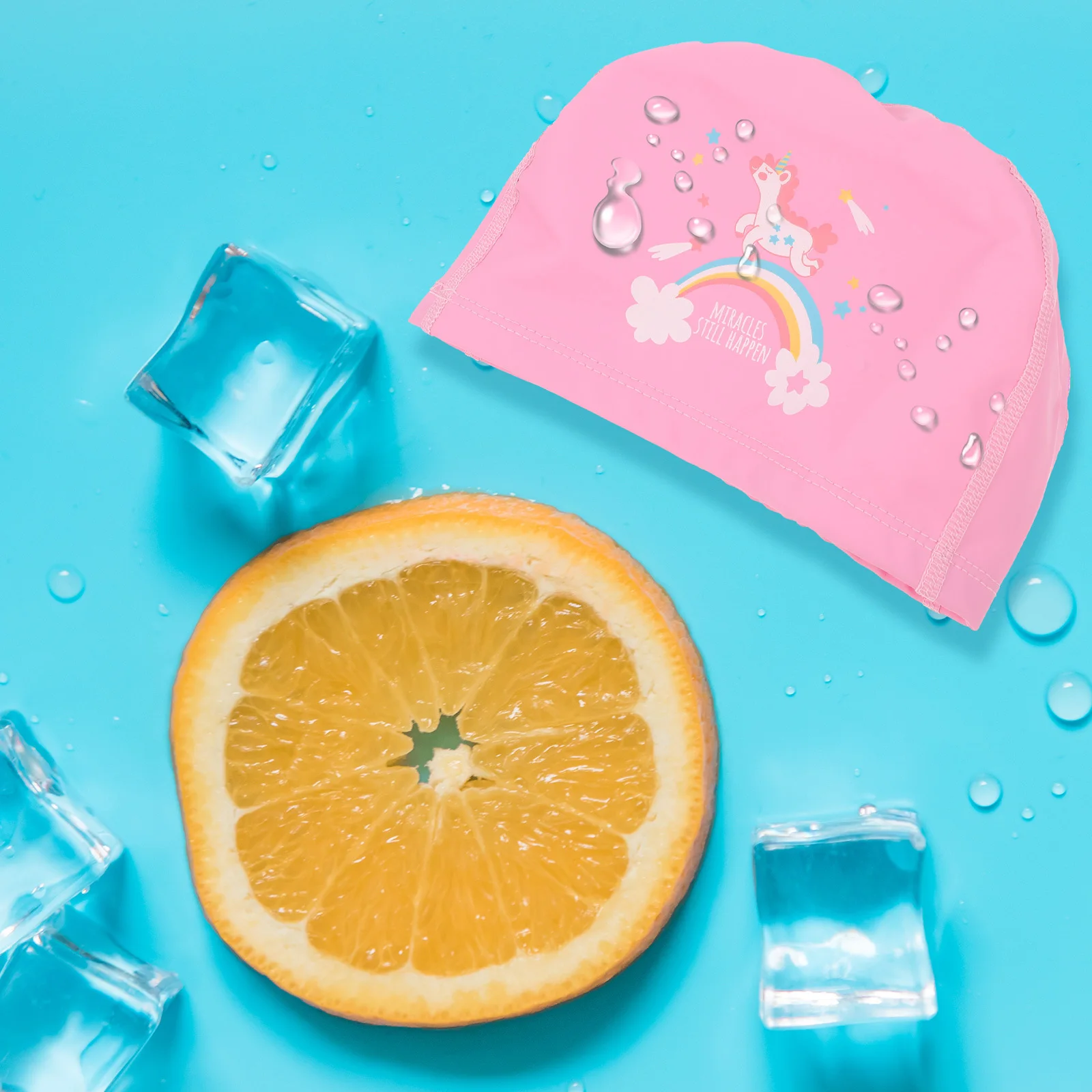 

Swim Cap Kids Unicorn Design Waterproof Ear Protection Comfortable Snug Fit for Long Short Hair Swimming Pool 3-14