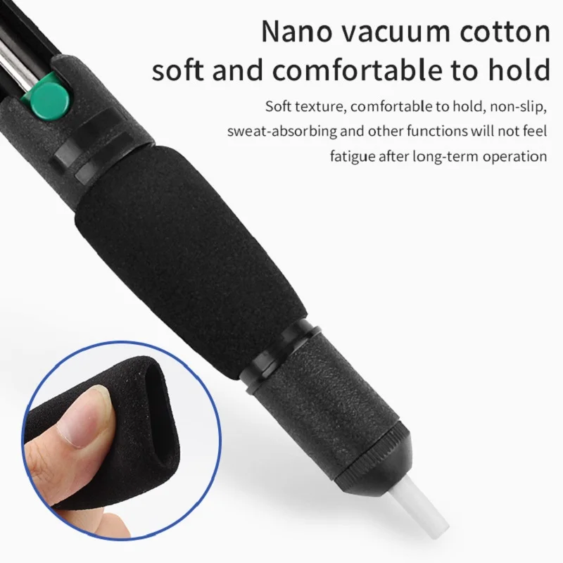 Pompe à dessouder puissante en plastique, aspiration d'étain, fer à souder sous vide, pistolet à dessouder, stylo à ventouse, outils de soudage manuels