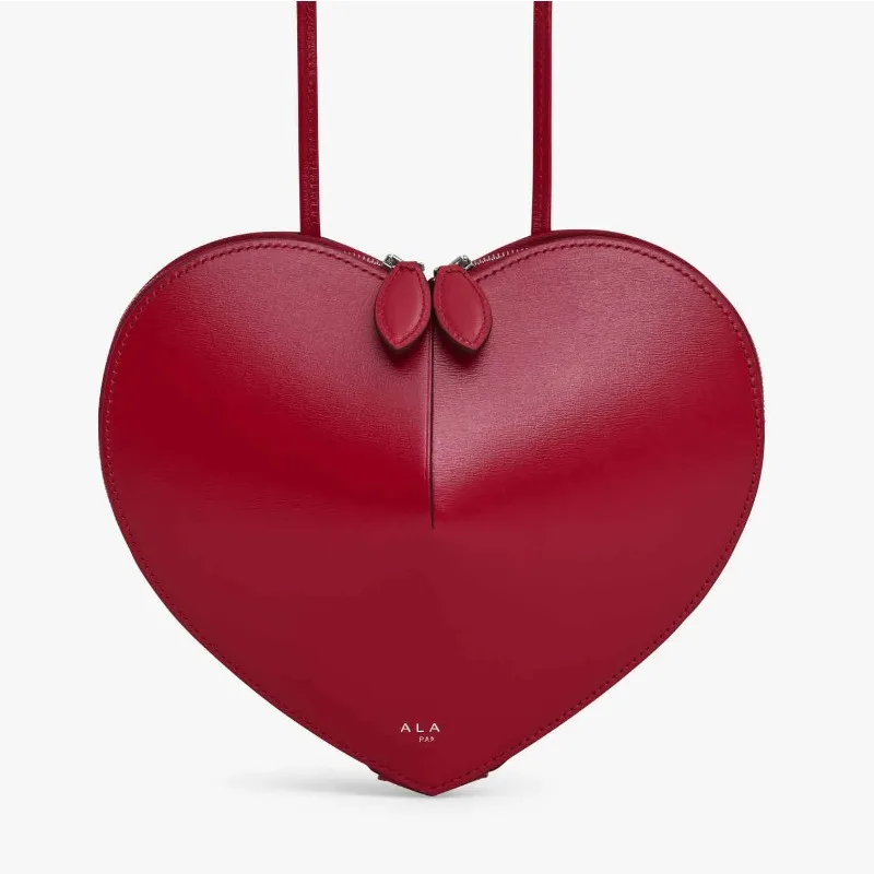 Bolso alai love de alta textura, bolso ligero de lujo para teléfono móvil, bandolera de hombro de cuero genuino, bolso con estrella del mismo corazón
