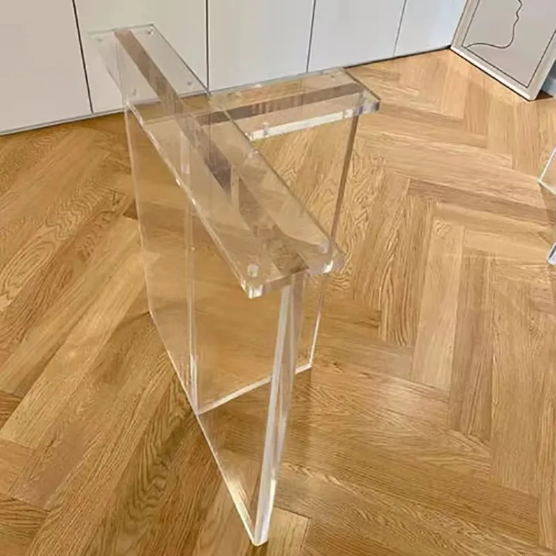 

Super clear Acrylic Base Popular Stable Epoxy Resin Dining Table Acrylic Legs Customization