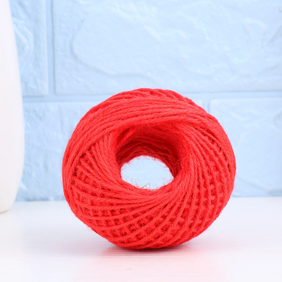 

1 Roll 2Mm 50M Red Jute Twine Colored Hemp For Diy Crafts Sewing Art Scrapbook Projects Household Paper Gift Wrapping Decorative