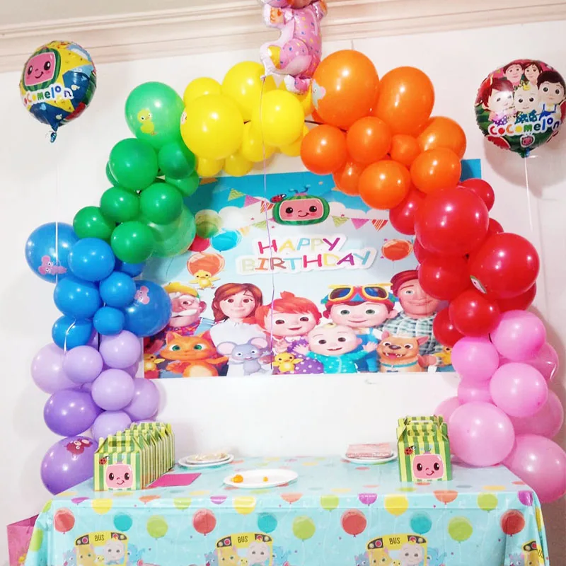 Rainbow Balloon Garland Arch Kit for Carnival Circus Fiesta Wedding Baby Shower Anniversary Birthday Party Decorations