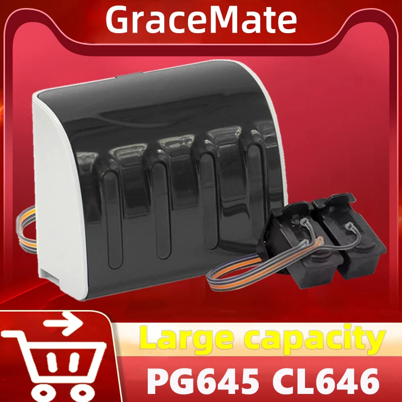 GraceMate PG645 CL646 Ink Cartridges CISS Replacement for Canon pg645 cl646 for Pixma IP2860 MG2460 MG2560 MG2960 MG2965 MX496