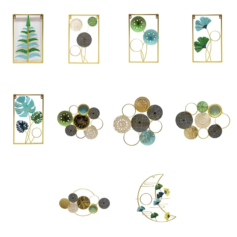 Elegant Metal Wall Art Hangings Ornament for Room Outdoor Space