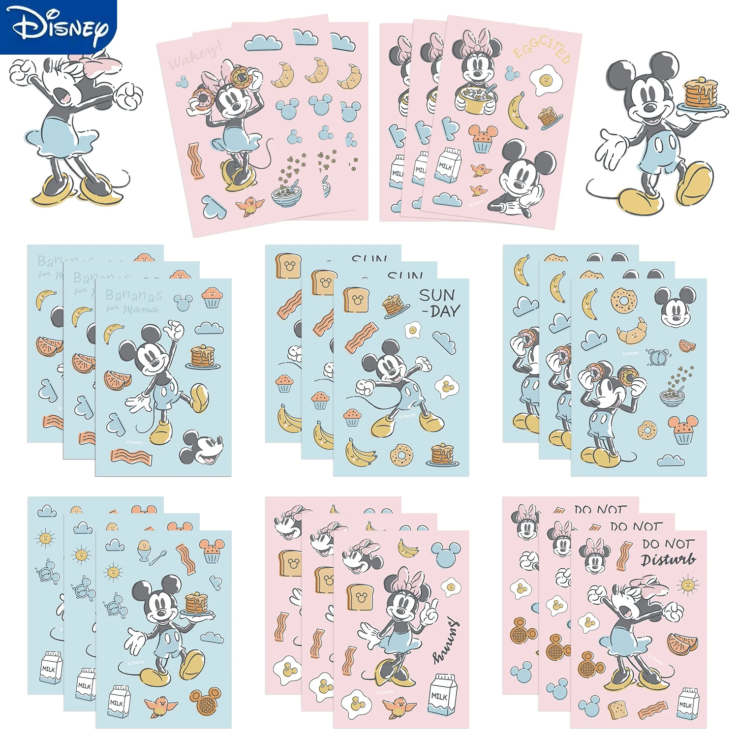 

8/16/32pcs Disney Mickey Puzzle Stickers Children DIY Toys Make a Face Funny Assemble Boys Girls Kids Party Gift﻿