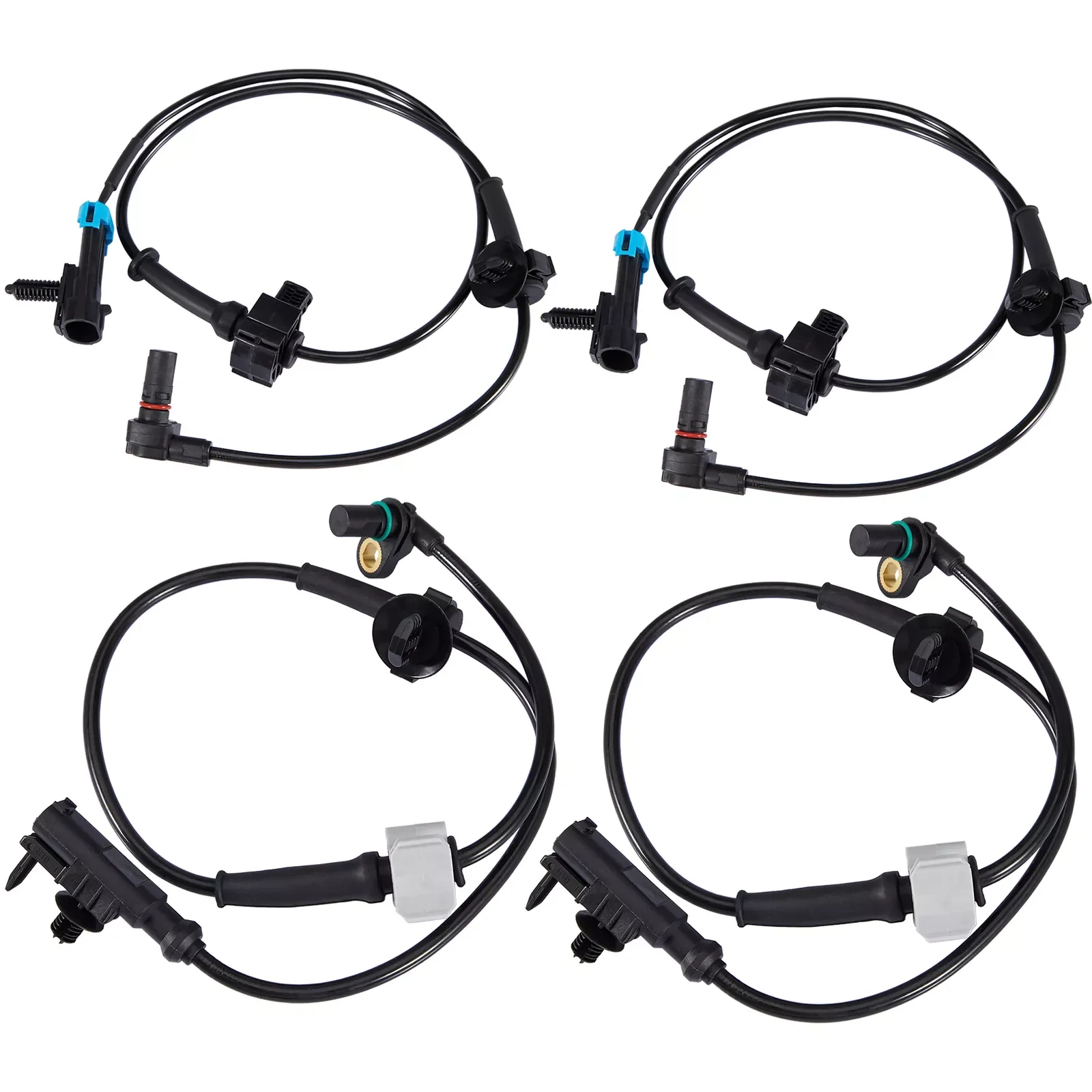 Carbole 4Pack ABS Sensors Front Rear 20938121 15229012 For 07-14 Chevy Tahoe GMC Yukon