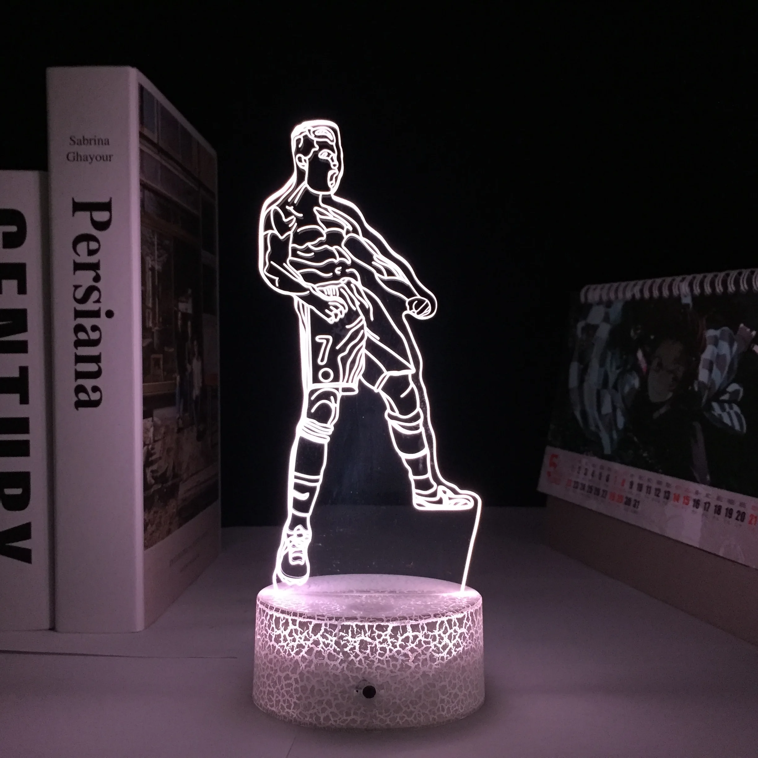 Soccer 3d Model Night Lights For Kids Bedroom Decoration Creative Gift Novelty Lighting 3D Illusion LED Lamp Dropshiping