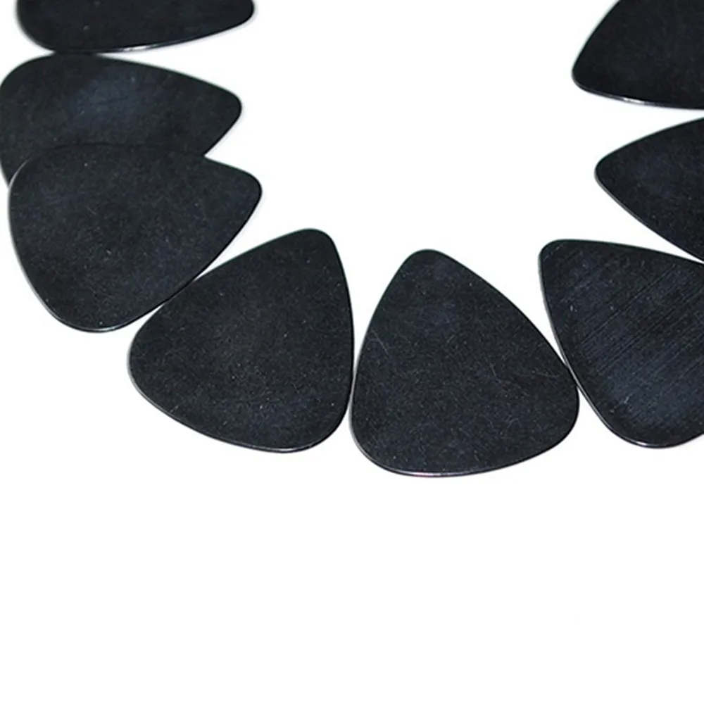 10 Pieces Musical Accessories Black 0.5mm Guitar Picks Plectrums Guitar Playing Training Tools Musical Instruments