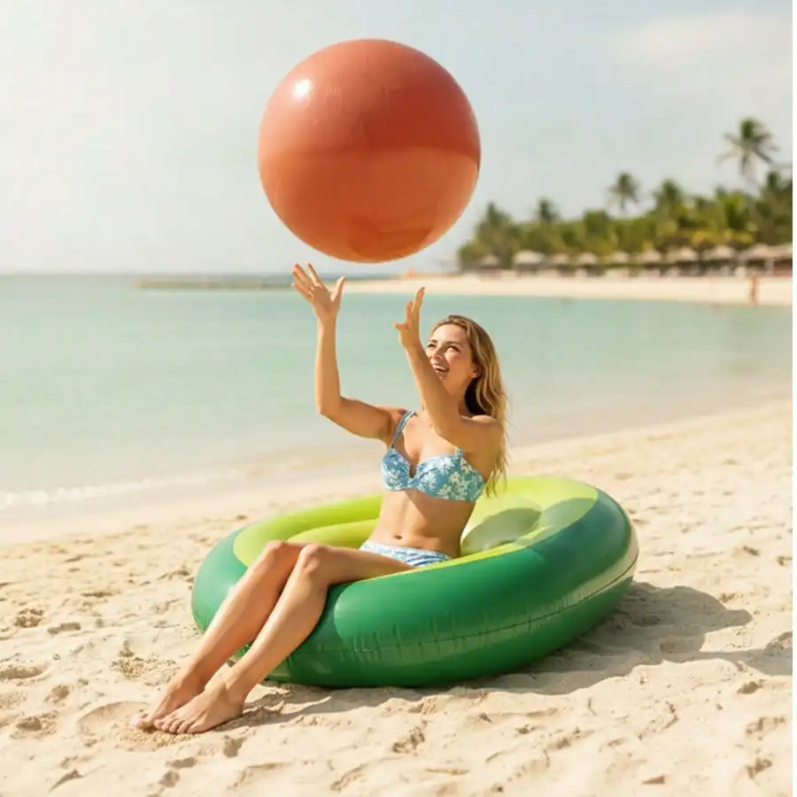 1 pcs Cute Avocado Shaped Inflatable Water Lounger Float