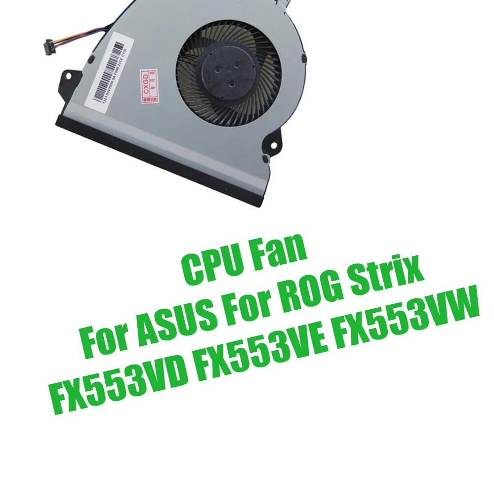 For ASUS For ROG Strix FX553VD FX553VE FX553VW DC5V 0.5A Replacement Laptop CPU Fan