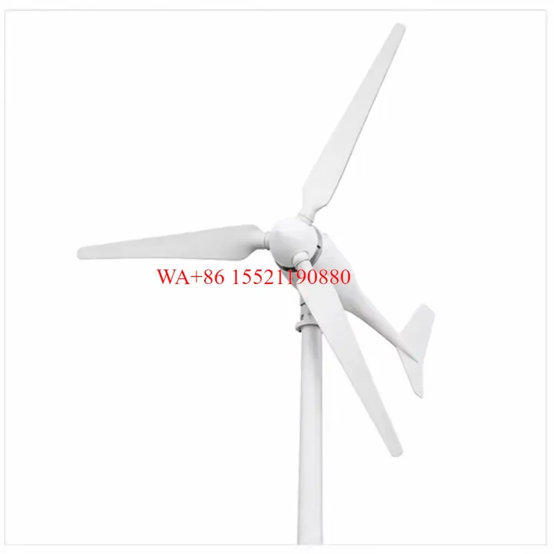 WMWMNU for ATG Model B 2kW Lightweight Horizontal Axis 3 Blade Wind Turbine with 48V 96V 120V 220V Output 1.25 1.95m Rotor